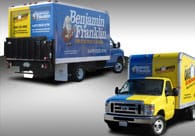 Truck Painting 4 Benjamin Franklin and One Hour Photo Truck Wrap
