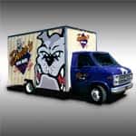 Daves AutoBody Custom Lettering, Box Truck