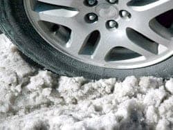Tire in Snow